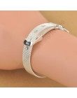 Modny pasek projekt czysta 925 Sterling Silver Fine Jewelry bransoletka Bangle najwyższej jakości 2 rozmiar opcje dla kobiety mę