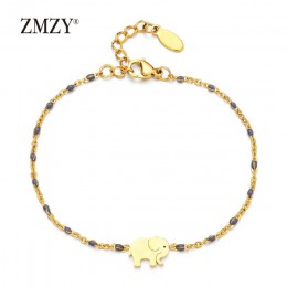 ZMZY Gold Slim bransoleta ze stali nierdzewnej kolorowe ogniwo łańcucha cienkie Charm bransoletki dla kobiet moda kobiety/biżute