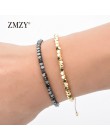 ZMZY nowe mody minimalistyczny Handmade bransoletka Boho kamień hematyt koraliki bransoletka biżuteria prezent przyjaźń kobiety 