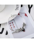 BAOPON moda prezent biżuteria Mickey & Minnie Charm bransoletka z ładnymi koralikami grzywny bransoletki i Bangles dla kobiet ak