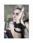 YD & YDBZ 2019 nowa ręcznie robiona bransoletka lina gumowa kobiety biżuteria moda damska akcesoria ręczne złożona Punk czarna s