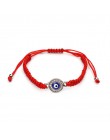 Lucky Eye turecki Evil Eye bransoletki dla kobiet mężczyzn ręcznie plecione liny łańcuch czerwona bransoletka kobieta EY1404