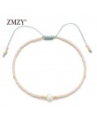 ZMZY minimalizm cienka czeska bransoletka Miyuki Femme bransoletki przyjaźni dla kobiet bransoletka perłowa koraliki kryształowe