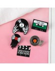 Punk miłośnicy muzyki emalia Pin dobre wibracje taśma DJ gramofon odznaka broszka przypinka dżinsy koszula fajna gotycka biżuter