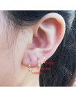 2 sztuk/paczka stal chirurgiczna uwięziony pierścionek koralikowy Ear Hoop kolczyk w nosie Loop Ear Tragus chrząstka kolczyk do 