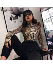Hugcitar 2019 tygrys druku sexy bodycon body jesień zima kobiety club streetwear leopard party stroje body