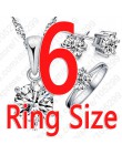 925 Sterling Silver biżuteria dla nowożeńców zestawy dla kobiet akcesoria Cubic cyrkon kryształowy naszyjnik pierścionki stadnin