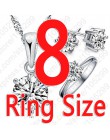 925 Sterling Silver biżuteria dla nowożeńców zestawy dla kobiet akcesoria Cubic cyrkon kryształowy naszyjnik pierścionki stadnin