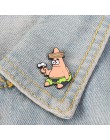 Kolekcja Cartoon Bob! Gąbka Squidward Patrick gwiazda syrenka człowiek Barnacle chłopiec ananas dom przyjaciele wpinka emaliowan