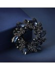 Morkopela duże kwiatowe kryształowa broszka dla kobiet moda broszka Pin bukiet broszka z imitacji diamentu i szpilki szalik klip