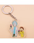 Śliczne Anime Cartoon Rick i Morty brelok akrylowy breloczek kobiety i mężczyźni dzieci brelok na prezent Porte klucz wiolinowy