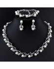 Jiayijiaduo Hot sztuczna perła naszyjnik ślubny zestawy kolczyków biżuteria dla nowożeńców zestawy dla kobiet elegancki prezent 