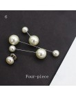 10 sztuk przycisk zestaw broszka sztuczna perła dżetów Pin płaszcz ubrania akcesoria prezent zapobiec ekspozycji broszki dla kob
