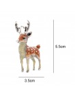 Cindy xiang 3 kolory dostępne śliczne małe jelenie broszki dla kobiet Bucks Sika deer broszka ze zwierzęciem płaszcz akcesoria d