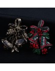 Cindy xiang piękny dwa łuk dzwony broszki dla kobiet zestaw na boże narodzenie szpilki Vintage kreatywny prezent biżuteria płasz
