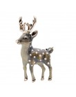 Cindy xiang 3 kolory dostępne śliczne małe jelenie broszki dla kobiet Bucks Sika deer broszka ze zwierzęciem płaszcz akcesoria d