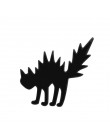 Cartoon broszki z motywem zwierząt czarny biały para kot ryby kości emalia szpilki ubrania spinka na klapę marynarki lub kołnier