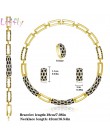 Liffly Women Dubai Jewelry Sets luksusowa ślubna w stylu nigeryjskim afrykańskie koraliki ślubne zestaw biżuterii kostium nowy p