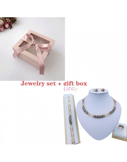 Liffly Women Dubai Jewelry Sets luksusowa ślubna w stylu nigeryjskim afrykańskie koraliki ślubne zestaw biżuterii kostium nowy p