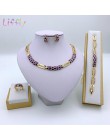 Liffly Women Dubai Jewelry Sets luksusowa ślubna w stylu nigeryjskim afrykańskie koraliki ślubne zestaw biżuterii kostium nowy p