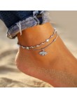 Nowy Vintage Anklet zestaw moda obrączki dla kobiet 5 sztuk/zestaw wielowarstwowe regulowany Anklet 2020 bransoletka na nogi stó