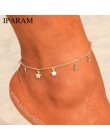 IPARAM wielowarstwowe wisiorek w kształcie gwiazdy łańcuszek na kostkę 2019 nowa letnia joga plaża bransoletka na nogę łańcuszek