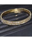 Kobiety Sexy jasny błyszczący kryształ górski Gols/srebrna bransoletka łańcuch bransoletki na kostki stóp biżuteria ślubna