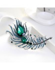 Cindy xiang duże kryształowe w kształcie pióra broszki dla kobiet duże szpilki oświadczenie wysokiej jakości akcesoria imprezowe
