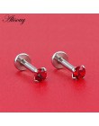 Alisouy 1pc stal chirurgiczna ucha do małżowiny ucha Helix Piercing Labret wargi szpilki pierścień wewnętrznie gwint 16g 6/8/10m