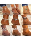 Wisiorek z rozgwiazdą obrączki 2019 dla kobiet nowe kamienne koraliki powłoki Anklet artystyczne bransoletki na nogę BOHO Ocean 