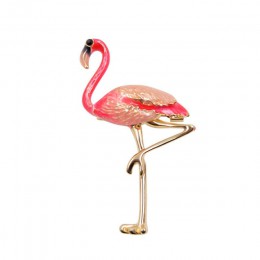 CINDY XIANG śliczne emalia Flamingo broszki Unisex kobiety i mężczyźni broszka Pin ptak zwierząt broszki moda elegancki płaszcz 
