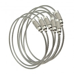 10 sztuk drut ze stali nierdzewnej brelok kabel liny brelok brelok breloki pierścienie łańcucha kobiety mężczyźni biżuteria brel