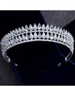 Różnorodny srebrny kryształ w złotym kolorze korony panna młoda tiara moda królowa na ślub nakrycie głowy korona ślub akcesoria 