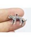 Eruifa 10 sztuk 15*25mm dość Leopard biżuteria ze stopu cynku DIY Charms naszyjnik, kolczyki 2 kolory