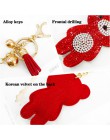 Musujące mini niedźwiedź inkrustowane rhinestone brelok torebka damska śliczny wisiorek z misiem car key alloy wisiorek noworocz