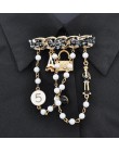 CINDY XIANG nowy modne tkaniny skręcone perłowe broszki dla kobiet modny płaszcz piny łączące do zawieszenia broszka biżuteria l