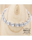 Kobiety kostium słodkowodne naturalne perły 925 srebro biżuteria ustawia biały cyrkon bransoletki wisiorek i naszyjnik pierścion