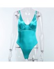 Simenual głębokie V Neck Sexy gorące body dla kobiet Neon kolor kombinezony pasek Backless kombinezony jednoczęściowe lato 2020 