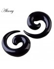 Akrylowy spiralny stożek Flesh Tunnel Ear nosze Expander Stretching Plug Snail