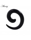 Akrylowy spiralny stożek Flesh Tunnel Ear nosze Expander Stretching Plug Snail