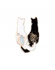 Zwierząt emalia szpilki kot yin yang anime szpilki i broszki na imprezę przypinka do klapy Cartoon dinozaur biżuteria z motywem 