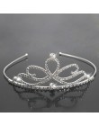 AINAMEISI moda ślubna księżniczka korona ślubna Tiara biżuteria do włosów Rhinestone pałąk dziewczyny dzieci Tiara akcesoria do 