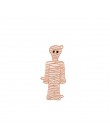 Wesołego halloween! Prezent na imprezę Punk Gothic ciemny szkielet czaszka kolekcja trumna Zombie mumia żebra emaliowane broszki