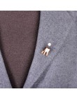 Blucome Fashion broszki lusterko do ust emalia złoty kolor biżuteria dziecięca damska lekarz sweter imprezowy szalik odzież płas