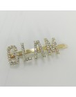 Spersonalizowane szpilki do włosów i klipsy złoto czarne srebrne złoto słowo szpilki do włosów alfabet błyszczący kryształ rhine