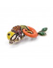 CINDY XIANG kolorowe emalia jaszczurka broszki dla kobiet Rhinestone Vintage biżuteria dla zwierząt kreatywny płaszcz garnitur a