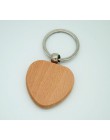20 sztuk pusty okrągły prostokątny drewniany breloczek DIY promocja drewno niestandardowe breloki kluczowe tagi upominki reklamo