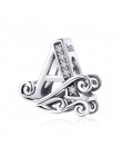 MOWIMO prawdziwe 925 srebro alfabet literowy A-Z urok nazwa koralik Fit oryginalny Pandora bransoletki wisiorek tworzenia biżute