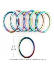 Mix 10pc Rainbow dzielony pierścień serce gwiazda jabłko breloki metalowy breloczek do kluczy dzielone pierścienie Unisex brelok