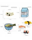 Japońska żywność broszki kolekcja Sushi mleko Ramen ryba Koi flaga torba odzież dekoracyjna biżuteria broszka Lapel plakietka em